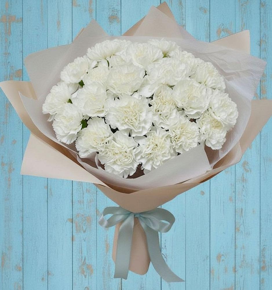 Букет цветов из: Гвоздики в Сельцо Ленинградская область