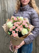 Букет цветов из:  Розы #REPLACE_PRED# Сельцо Ленинградская область