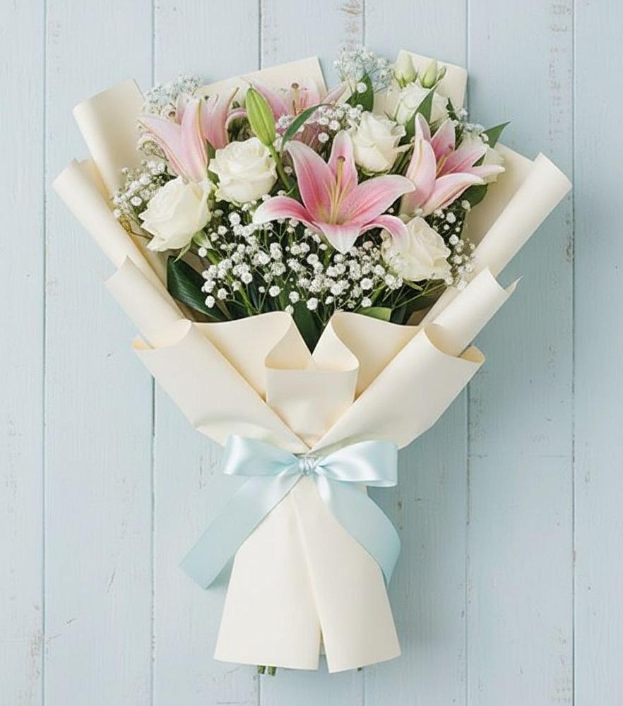 Букет цветов из: Лилии в Сельцо Ленинградская область