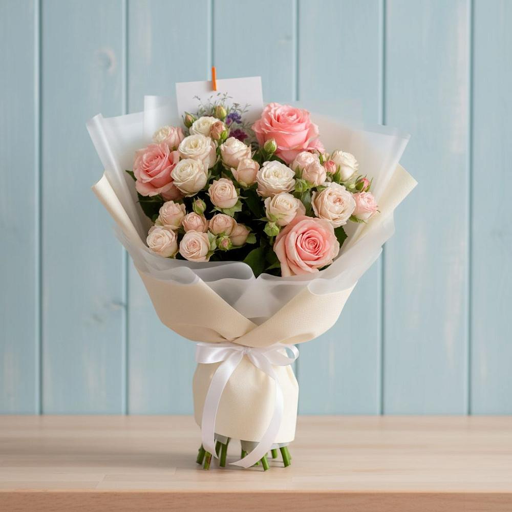 Букет цветов из: Розы в Сельцо Ленинградская область