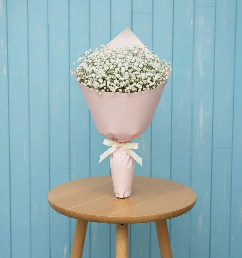 Букет цветов из: Гипсофила в Сельцо Ленинградская область