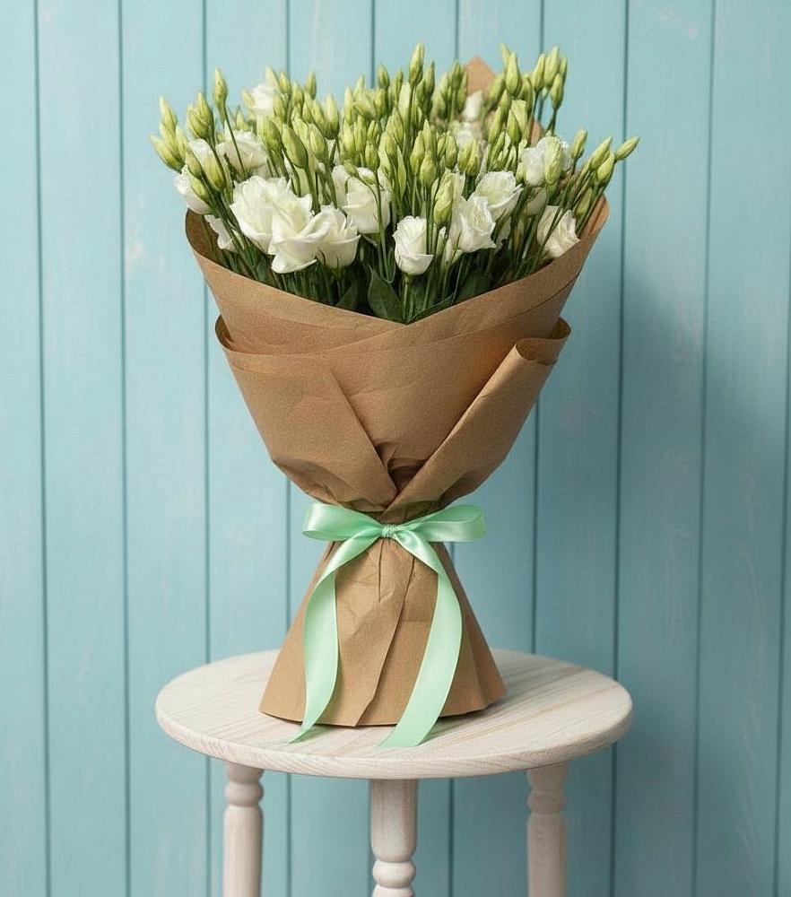 Букет цветов из: Лизиантусы в Сельцо Ленинградская область