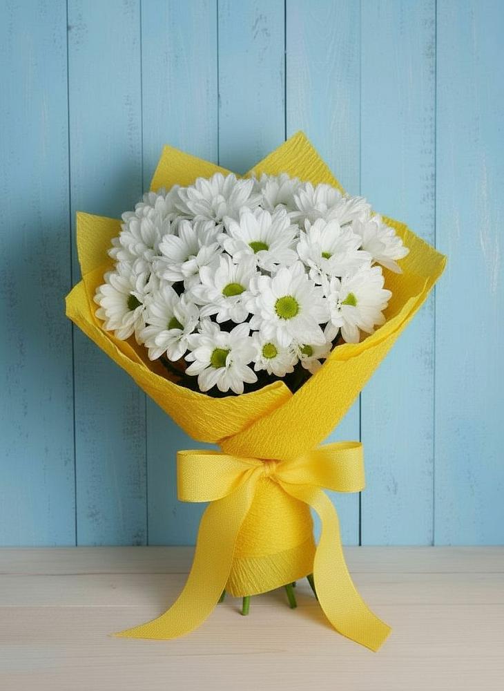 Букет цветов из: Хризантемы в Сельцо Ленинградская область