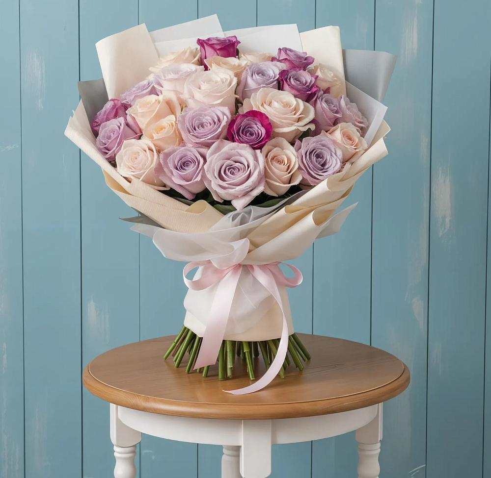 Букет цветов из: Розы в Сельцо Ленинградская область