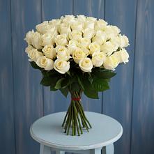 Букет 51 Белая роза Эдлесс Лав #REPLACE_PRED# Сельцо Ленинградская область