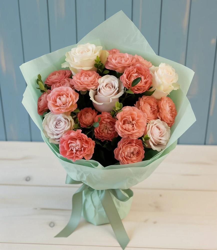 Букет цветов из: Розы в Сельцо Ленинградская область