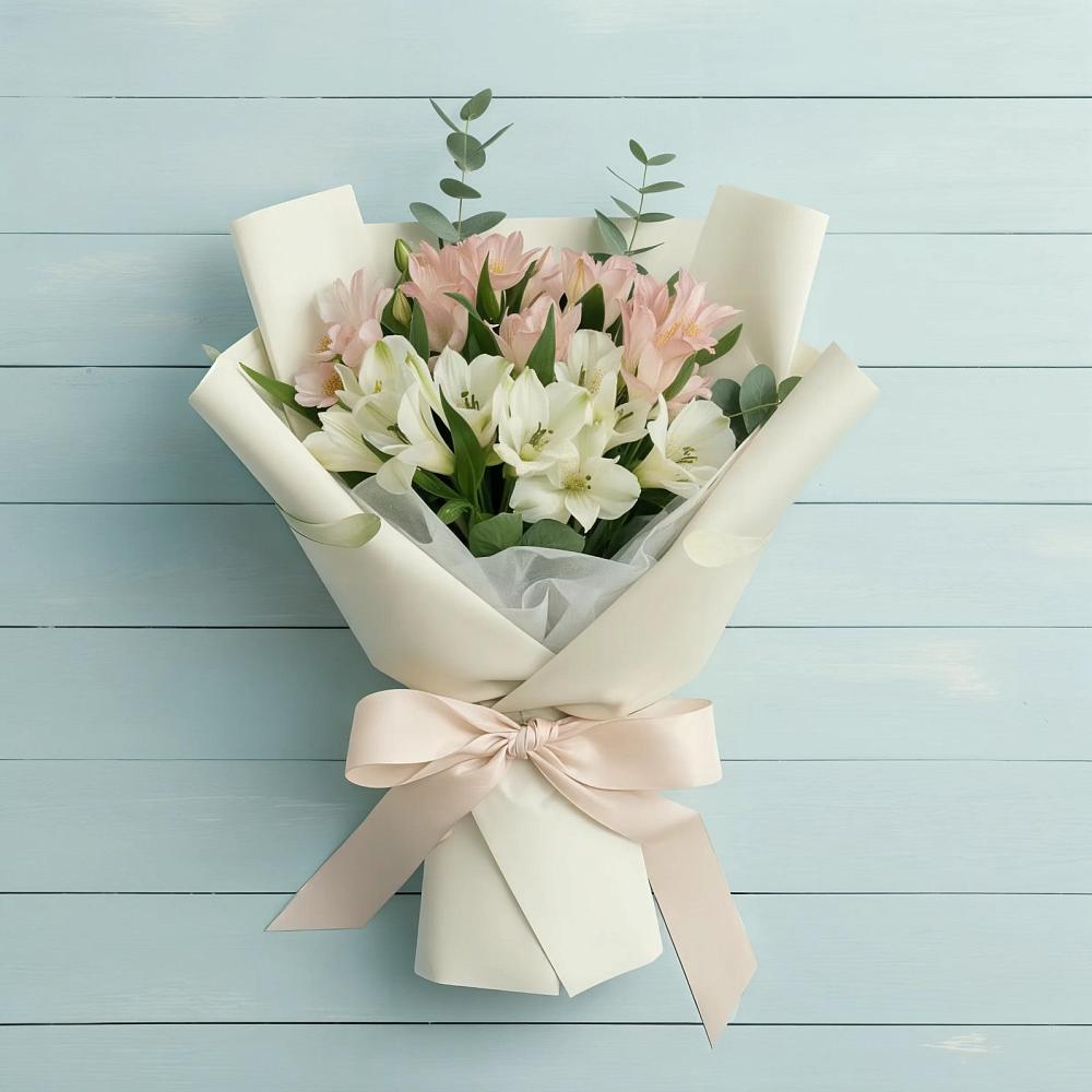 Букет цветов из: Альстромерии в Сельцо Ленинградская область