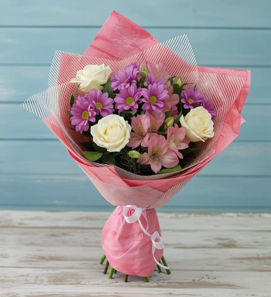 Букет цветов из: Герберы в Сельцо Ленинградская область